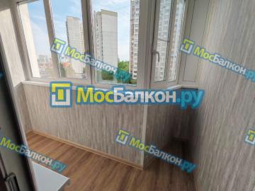 ОСТЕКЛЕНИЕ  РЕХАУ(ПВХ)И ОТДЕЛКА  ЛОДЖИИ ФОРМА САПОГ