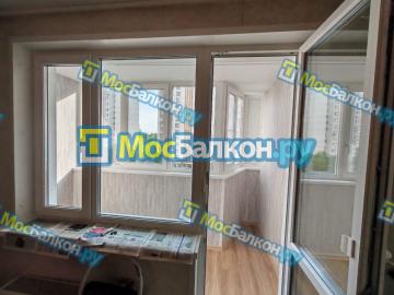 ОСТЕКЛЕНИЕ  РЕХАУ(ПВХ)И ОТДЕЛКА  ЛОДЖИИ ФОРМА САПОГ