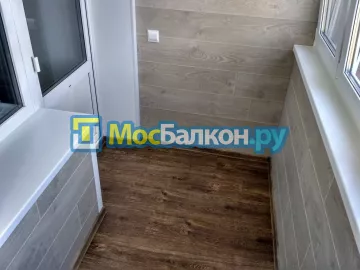 Отделка балкона и лоджии пластиковыми ПВХ панелями в Подольске от компании МосБалкон