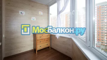 Отделка балкона и лоджии пластиковыми ПВХ панелями в Подольске от компании МосБалкон