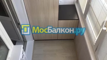 Шкаф на балкон купить в Подольске на заказ недорого от МосБалкон
