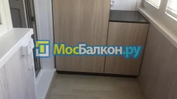 Шкаф на балкон купить в Подольске на заказ недорого от МосБалкон