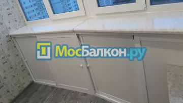 Шкаф на балкон купить в Подольске на заказ недорого от МосБалкон