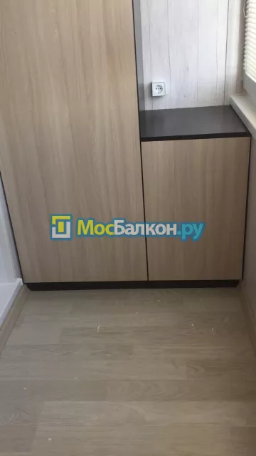 Шкаф на балкон купить в Подольске на заказ недорого от МосБалкон