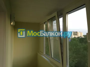 Отделка балкона и лоджии пластиковыми ПВХ панелями в Подольске от компании МосБалкон