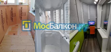 Заказать балкон в Подольске цена от 1320 руб | Остекление балконов и лоджий МосБалкон