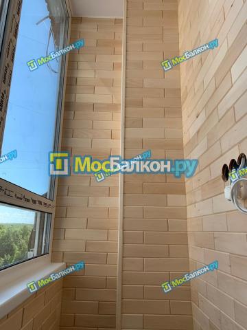 Экологически чистая Отделка балкона в доме п 44 формы Лодочка
