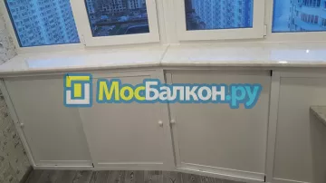 Шкаф на балкон купить в Подольске на заказ недорого от МосБалкон