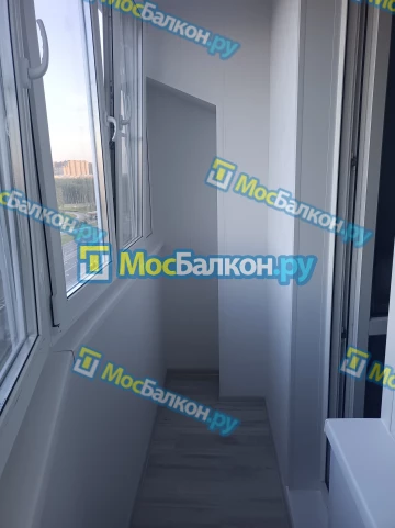 Отделка балкона и лоджии пластиковыми ПВХ панелями в Подольске от компании МосБалкон
