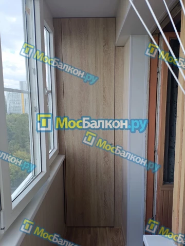 Шкаф на балкон купить в Подольске на заказ недорого от МосБалкон