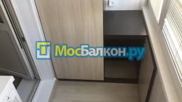 Шкаф на балкон купить в Подольске на заказ недорого от МосБалкон