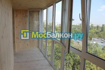 Отделка балкона и лоджии пластиковыми ПВХ панелями в Подольске от компании МосБалкон
