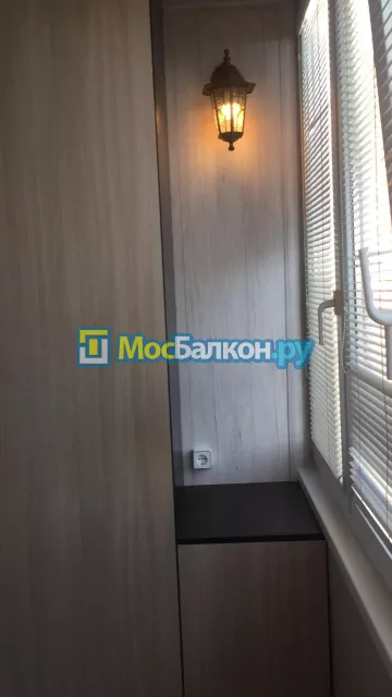 Шкаф на балкон купить в Подольске на заказ недорого от МосБалкон
