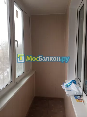 Отделка балкона и лоджии пластиковыми ПВХ панелями в Подольске от компании МосБалкон