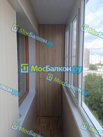 Шкаф на балкон купить в Подольске на заказ недорого от МосБалкон