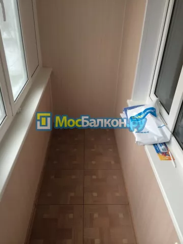 Отделка балкона и лоджии пластиковыми ПВХ панелями в Подольске от компании МосБалкон