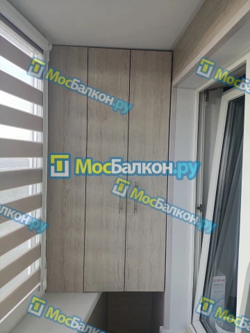 Шкаф на балкон купить в Подольске на заказ недорого от МосБалкон