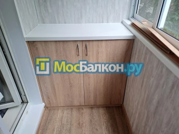 Шкаф на балкон купить в Подольске на заказ недорого от МосБалкон