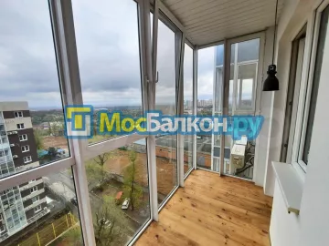 Отделка балкона и лоджии пластиковыми ПВХ панелями в Подольске от компании МосБалкон