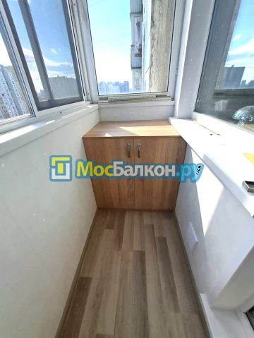 Шкаф на балкон купить в Подольске на заказ недорого от МосБалкон