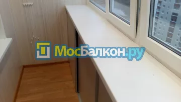 Шкаф на балкон купить в Подольске на заказ недорого от МосБалкон