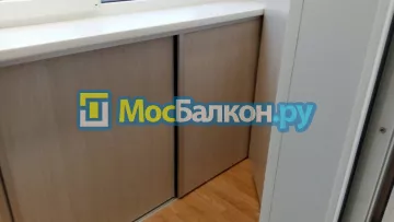 Шкаф на балкон купить в Подольске на заказ недорого от МосБалкон