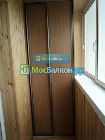 Шкаф на балкон купить в Подольске на заказ недорого от МосБалкон