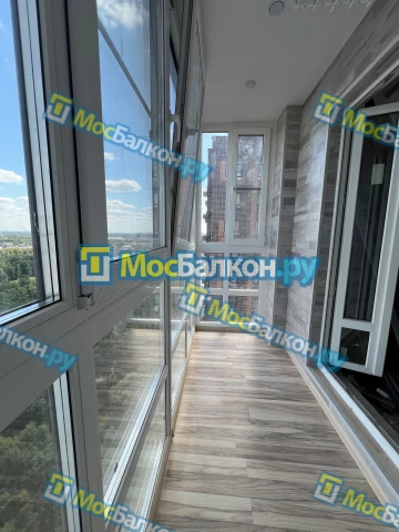 Панорамное остекление заказать под ключ по выгодной цене в Подольске от компании МосБалкон