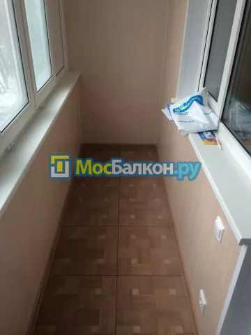 Отделка балкона и лоджии пластиковыми ПВХ панелями в Подольске от компании МосБалкон