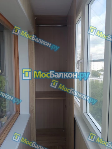 Шкаф на балкон купить в Подольске на заказ недорого от МосБалкон