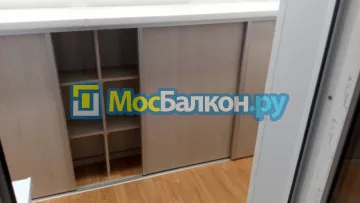 Шкаф на балкон купить в Подольске на заказ недорого от МосБалкон