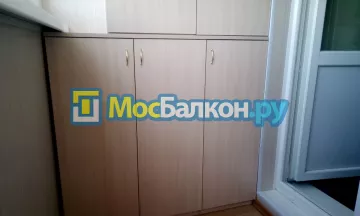 Шкаф на балкон купить в Подольске на заказ недорого от МосБалкон